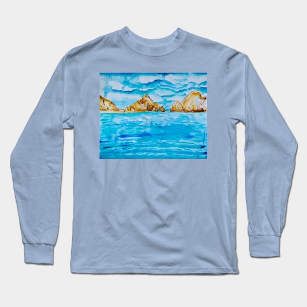 The Arch Cabo San Lucas Mexico Long Sleeve T-Shirt by ANoelleJay